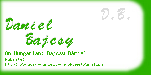 daniel bajcsy business card